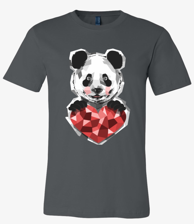 Cute Panda Love With Heart On Panda Bear T-shirt - Heel Hook T Shirt, transparent png #9374917
