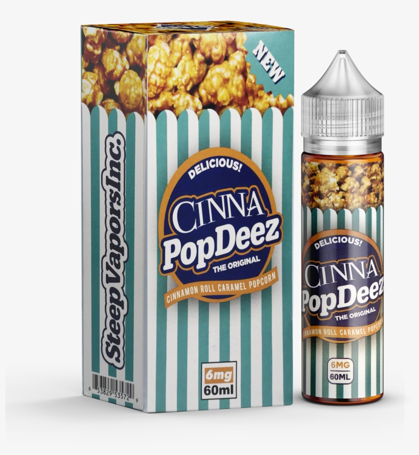 Cinna Pop Deez 60ml - Caramel Corn, transparent png #9374954