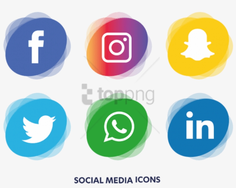 Free Png Social Media Icons Png Image With Transparent - Transparent Background Social Media Logo Png, transparent png #9375100
