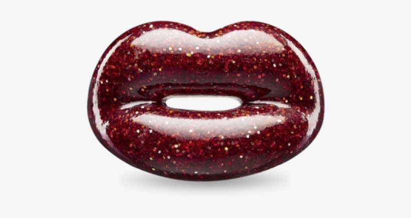 Hotlips Glitter Red Ring - Glitter, transparent png #9375892