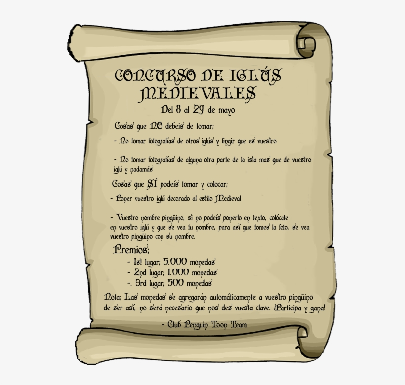 Estos Son Los Correos Validos Para Enviar La Foto De - Invitacion De Cumpleaños Medieval, transparent png #9377675