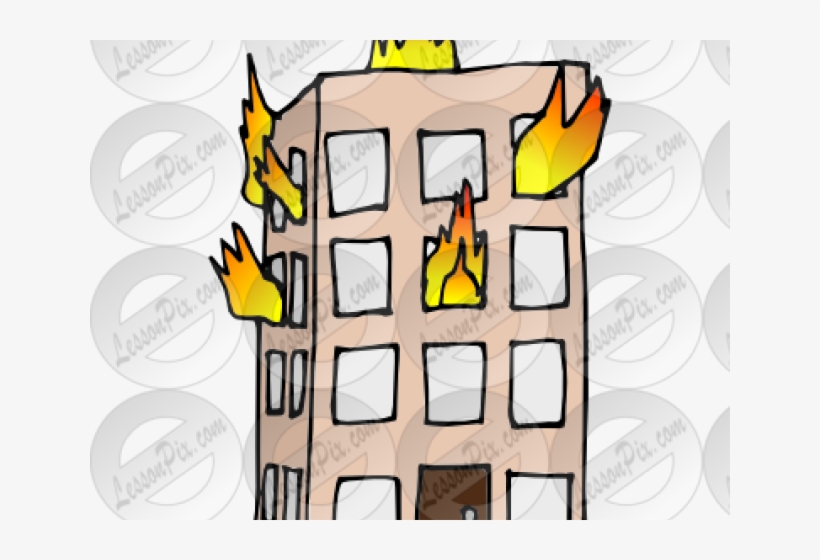 Cartoon Building On Fire, transparent png #9377699