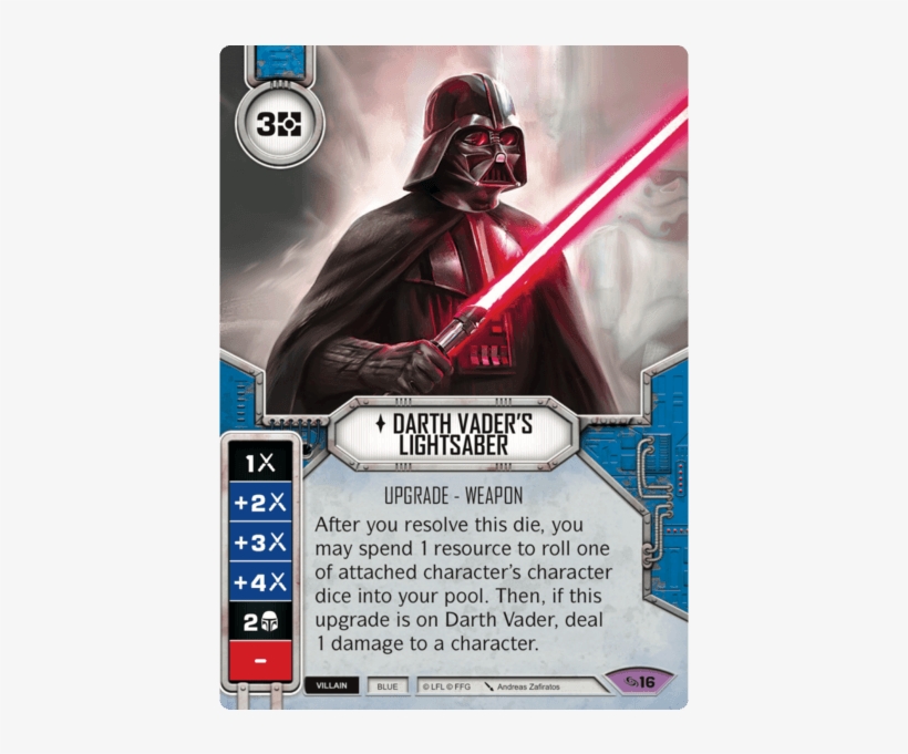 Darth Vader's Lightsaber - Vader Star Wars Destiny, transparent png #9377981