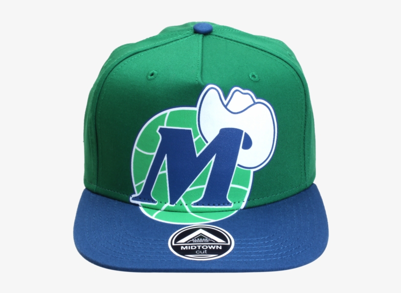 Dallas Mavericks Iog Huge Mhat Snap Cap - Dallas Mavericks Old, transparent png #9380937