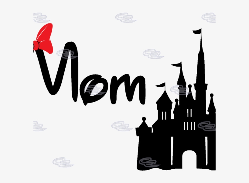 Minnie Mouse, Mickey Mouse, Cinderella Castle, Black, - Disney Castle Silhouette Png, transparent png #9381167