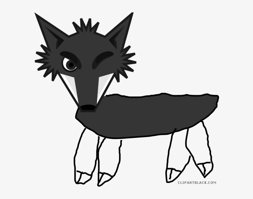Picture Library Clipartblack Com Animal Free Black - Cartoon Red Fox, transparent png #9381545
