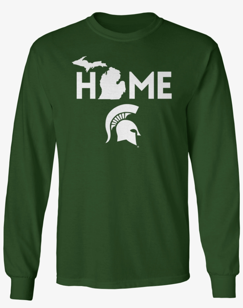Michigan State Spartans - Long-sleeved T-shirt, transparent png #9382213
