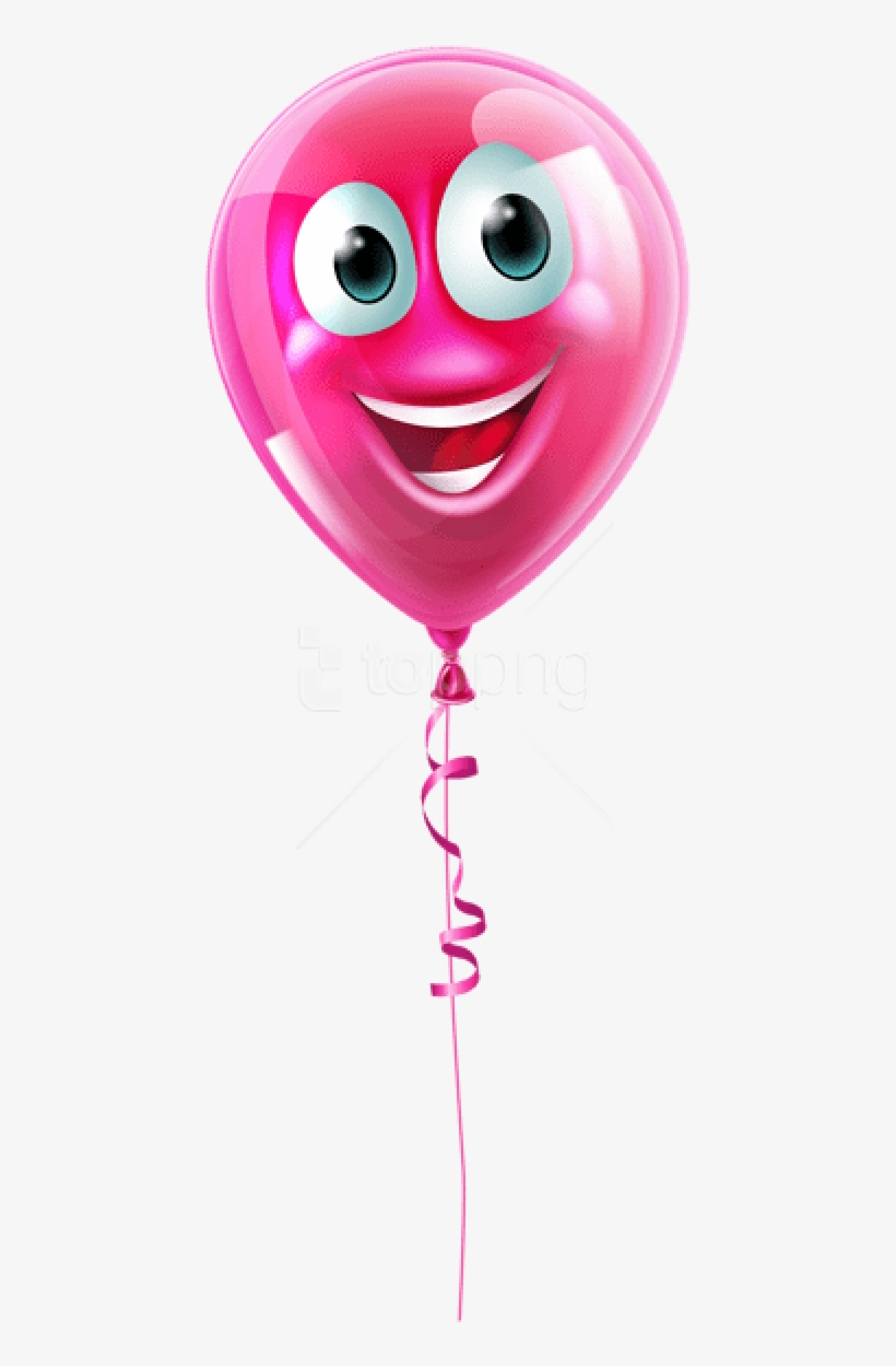 Free Png Pink Balloon With Facepicture Png Images Transparent - Balloon Face Png, transparent png #9382467