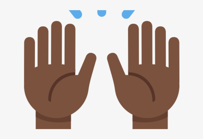 Hand Emoji Clipart Person Raising Both Hand In Celebration - Raise Hands Emoji Png, transparent png #9382513