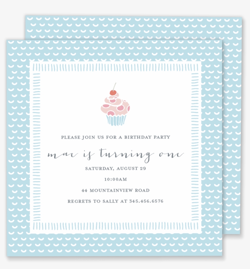 Cupcake Birthday Party Invitation - Bridal Shower, transparent png #9382518