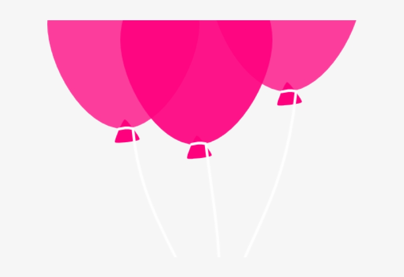 6 Ballons Clipart Pink Balloon Free Clip Art Stock - Balloon, transparent png #9382564