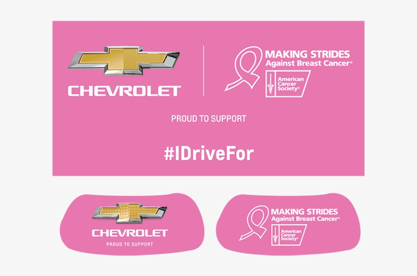 Pink Breast Cancer Awareness Eyeblack Stickers - Chevrolet Breast Cancer Awareness, transparent png #9383141