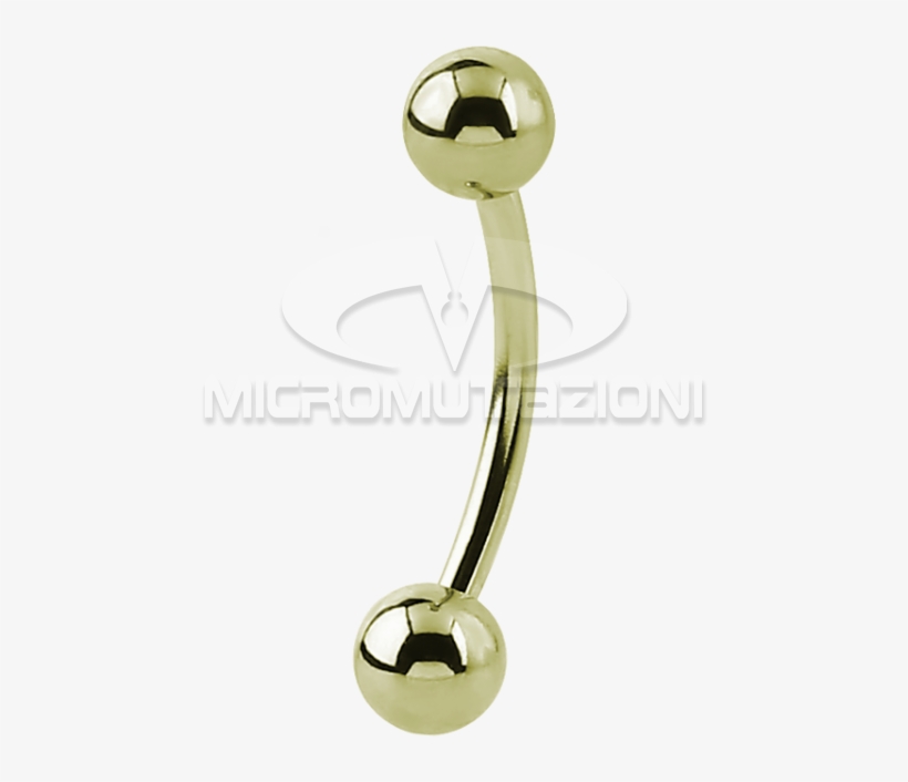 Zircon Steel Micro Bananabell Eyebrow - Banana Bell Piercing, transparent png #9384483