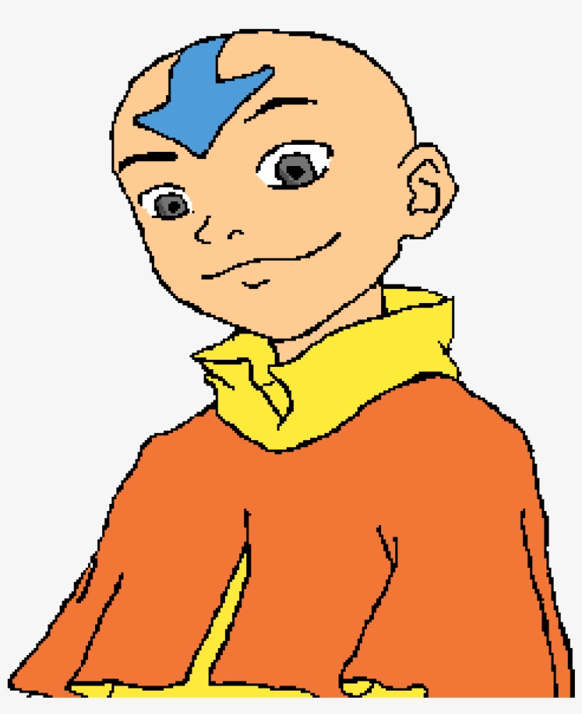 It's Aang - Cartoon, transparent png #9384832
