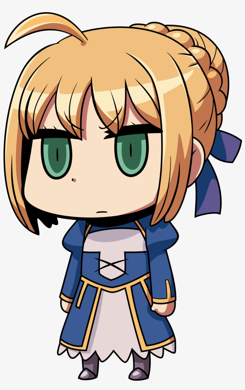 “ Chibi Arturia Vector For All Your Transparent Chibi - Saber Learning With Manga, transparent png #9385033