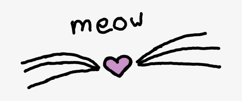 #cat #heart #nose #whiskers #meow #neko #freetoedit - Heart, transparent png #9385752