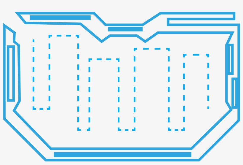 Tecnologia Bordo Gradiente Blu Immagine Png E Vettoriale, transparent png #9385830