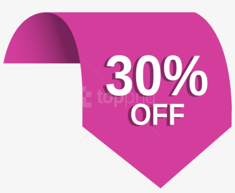 Free Png Download 30%off Label Png Clip-art Clipart - 30 Off Sale Png, transparent png #9386029