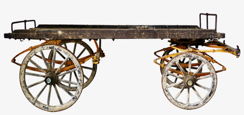 Cart, Transport Carts, Old, Post, Platform, Dare - Wagon, transparent png #9386271