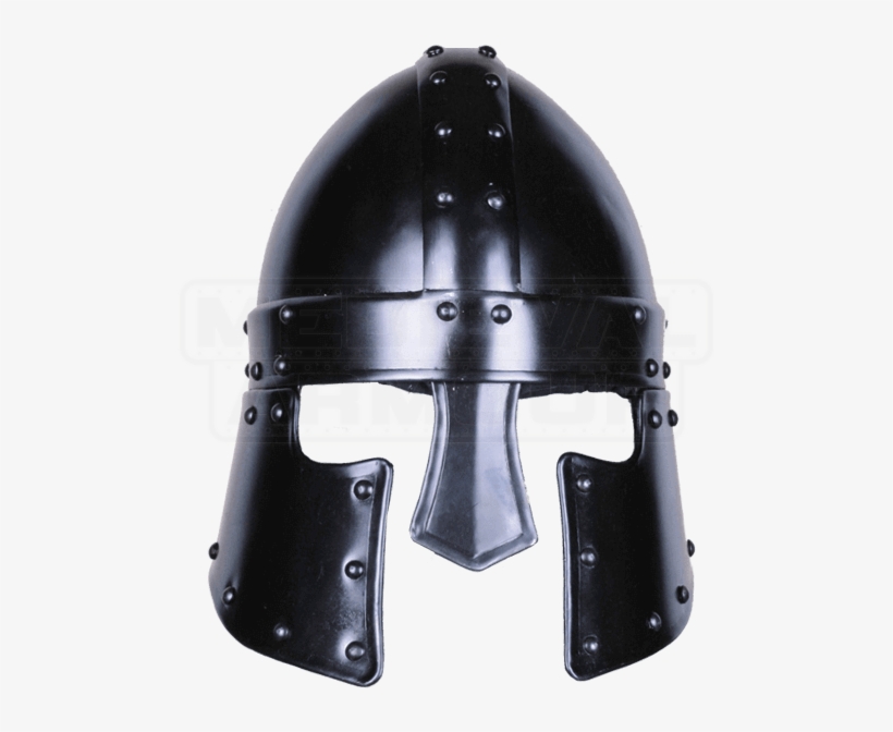 Blackened Halanor Barbuta Helmet - Hard Hat, transparent png #9386397