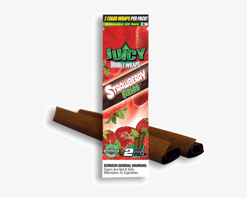 Jj Strawberry With Blunts - Juicy Wraps Strawberry Fields, transparent png #9386916