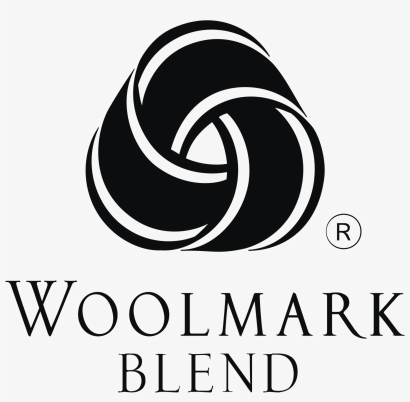 Woolmark Blend Logo Png Transparent - Wool Mark, transparent png #9387349
