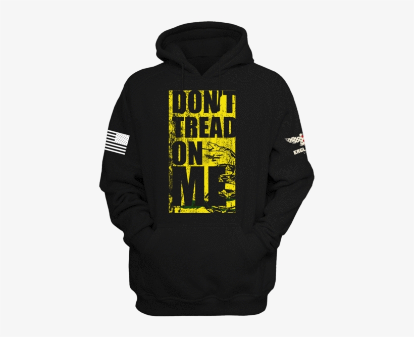 Don't Tread On Me Gadsden Hooded Sweatshirt - Hoodie, transparent png #9387577