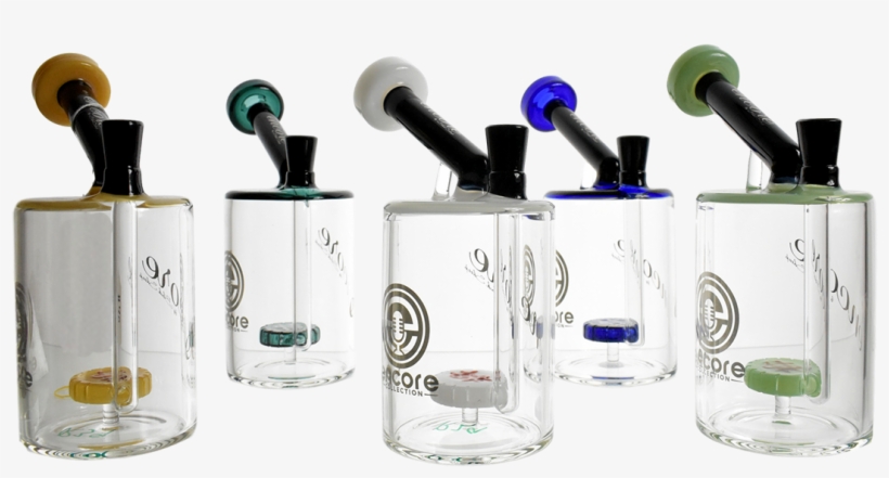 Encore Collection Glass Water Pipe Rig Fat Coin Bubbler - Cosmetics, transparent png #9387984