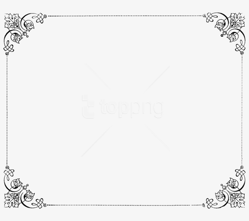 Vintage Border Frame Image Png Free Images Toppng - Border Design For Certificate, transparent png #9387988