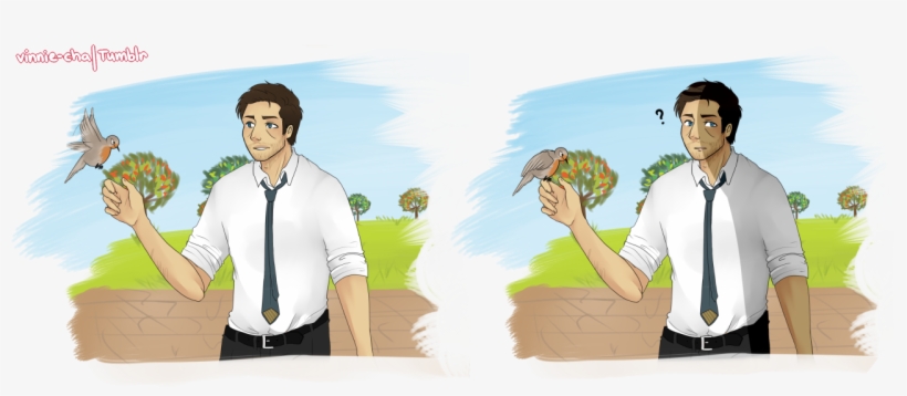 • My Art Supernatural Dean Winchester Castiel Spnfanart - Illustration, transparent png #9388061