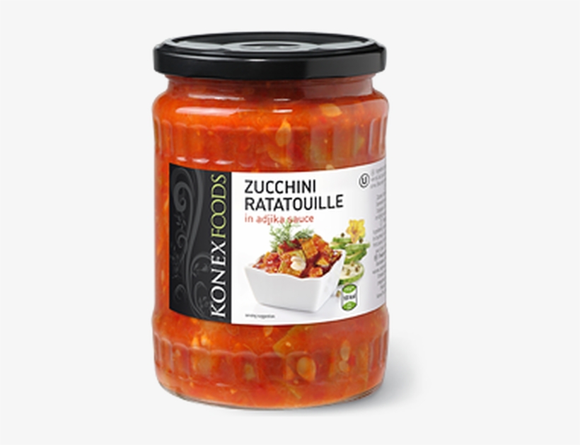 Zucchini Ratatouille In Adjika Sauce 580 Ml - Eggplant Ratatouille Konex, transparent png #9388713