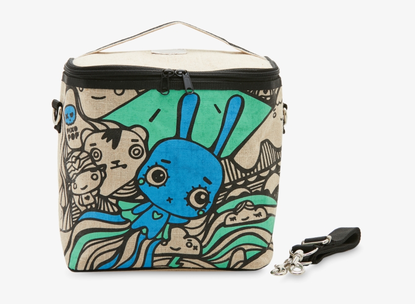 Black Pixopop Flying Stitch Bunny Lunch Cooler Bag - Thermal Bag, transparent png #9389392
