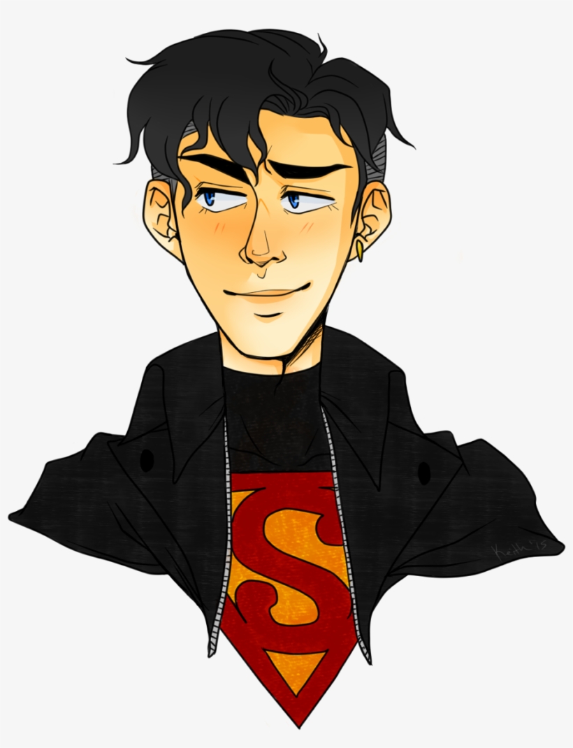 ““i Tried My Hand At 90s Superboy - Cartoon, transparent png #9389406