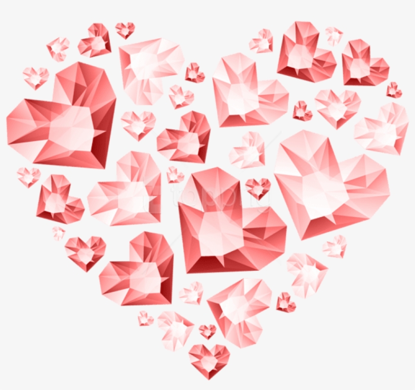 Free Png Red Hert Of Diamond Hearts Transparent Png - Pink Diamond Transparent Png, transparent png #9389641