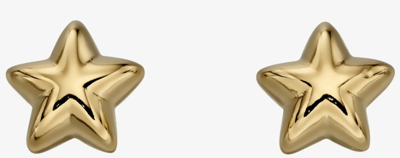 Gold Star Earrings - Earrings, transparent png #9389912