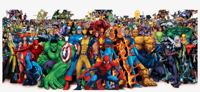 The Marvel Universe-1160x480 - Tous Les Super Héros Marvel, transparent png #9390286
