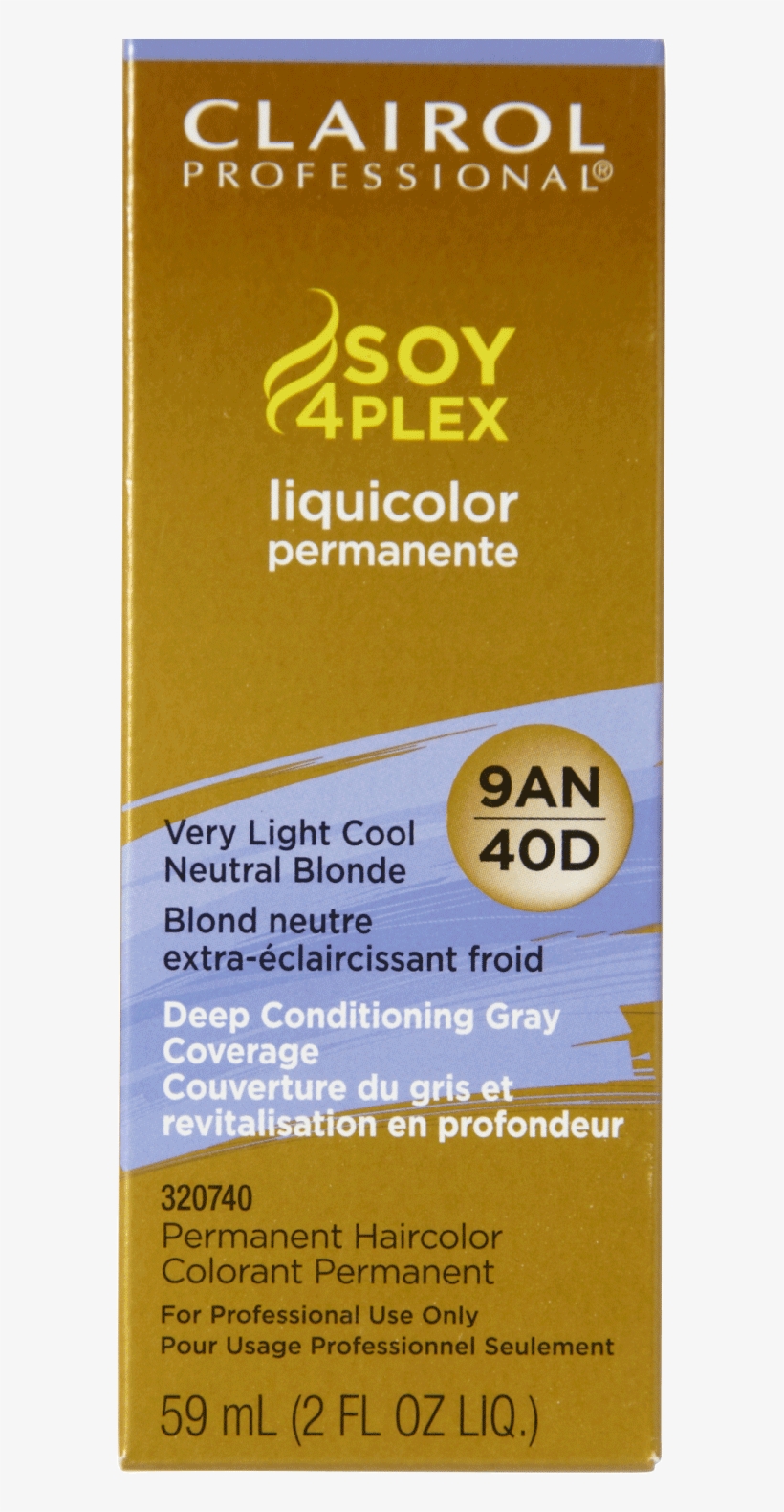 Clairol Professional 9an/40d Very Light Cool Neutral - Soy 4 Plex 8n, transparent png #9390499