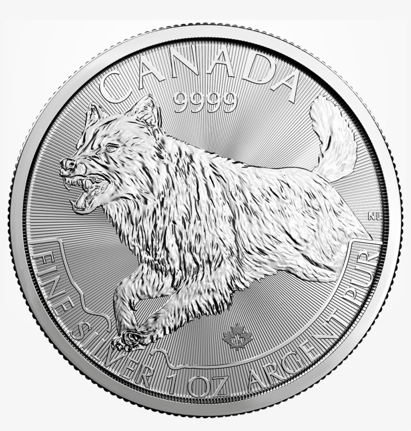 Rcm Predator Series Silver Coins - Predator Series Wolf Silver Coin, transparent png #9390772