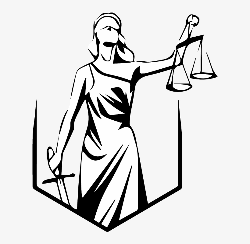 Lady Justice - Lady Justice Drawing, transparent png #9391464