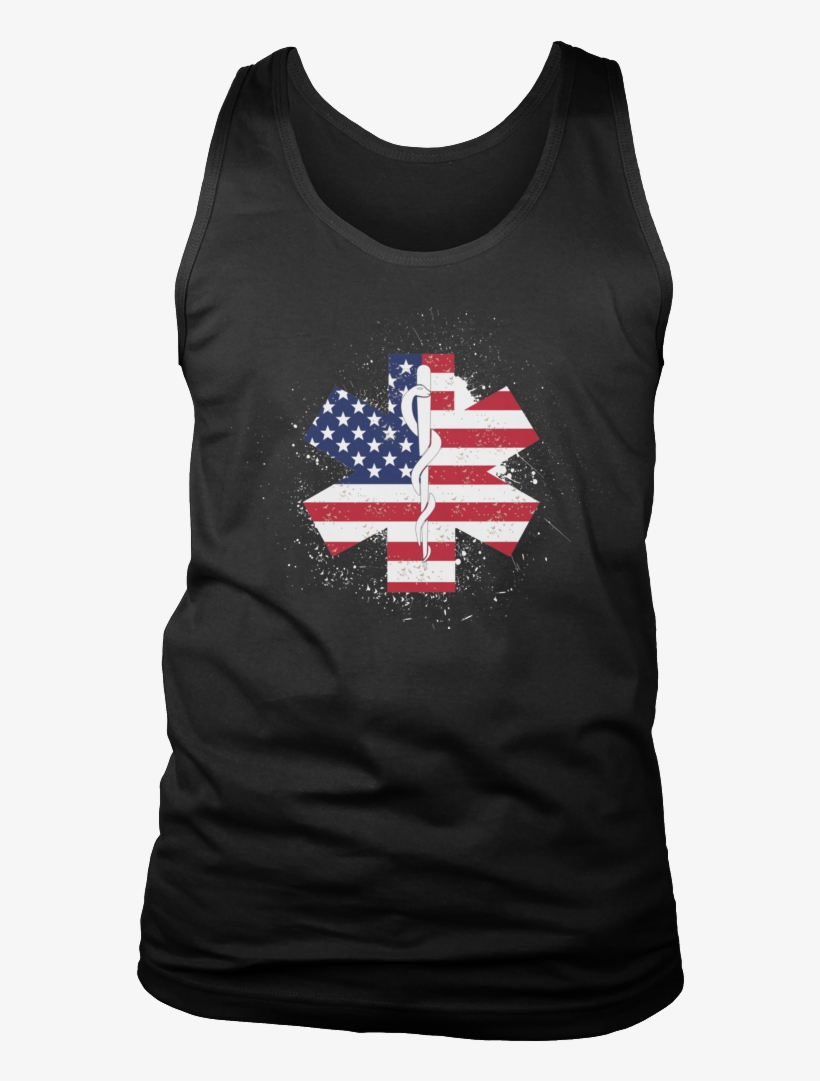 Emt Flag Star Of Life - Shirt, transparent png #9391884