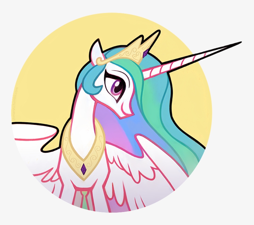Shmanzu, Circle, Princess Celestia, Safe, Simple Background, - Cartoon, transparent png #9391889