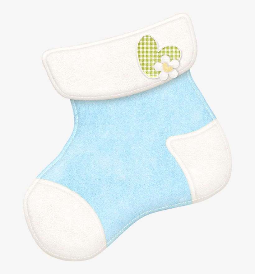 ϦᎯϧy ‿✿⁀ Baby Clip Art, Baby Cookies, Baby Sprinkle - Baby Boy Socks Clipart, transparent png #9392101