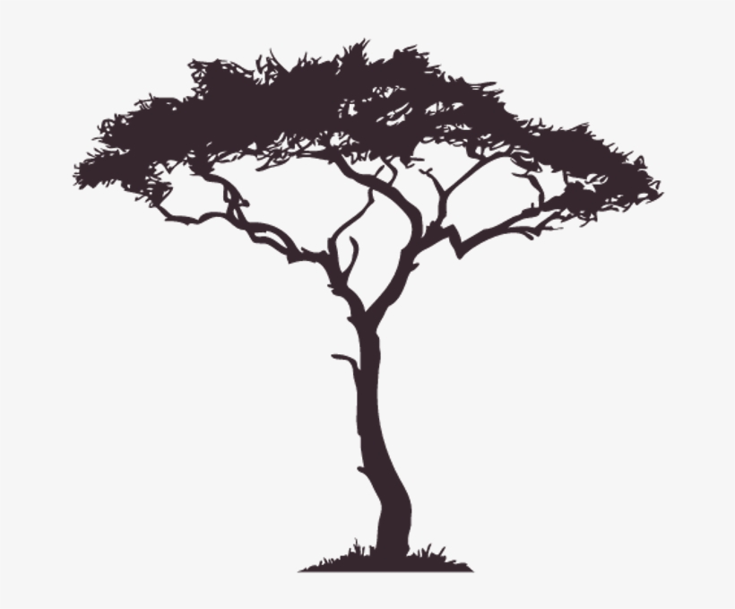 #tree #silhouette #shadow #nightime #surrealism #overlay - African Tree Silhouette Png, transparent png #9392520