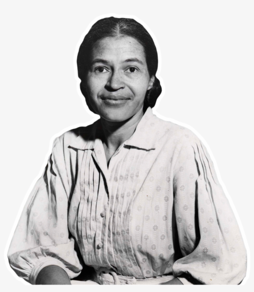 Maya Angelou And Malcolm X - Png Of Rosa Parks, transparent png #9392651