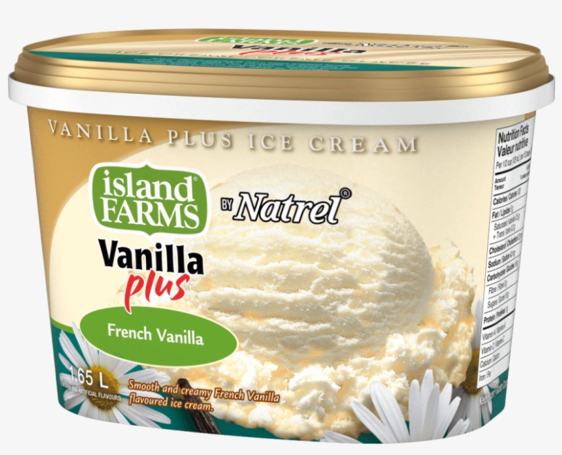 Smooth, Creamy French Vanilla Flavoured Ice Cream - Island Farms, transparent png #9393063