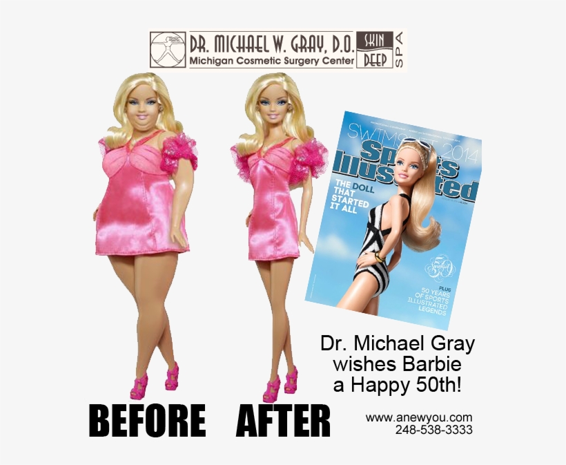 Fat Barbie And Skinny Barbie, transparent png #9393373