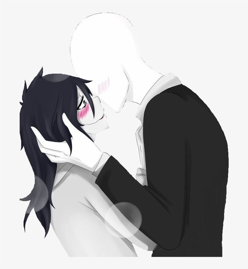 Jeff The Killer X Slenderman Yaoi Jeff X Slender Yaoi Free Transparent Png Download Pngkey - roblox slender x reader