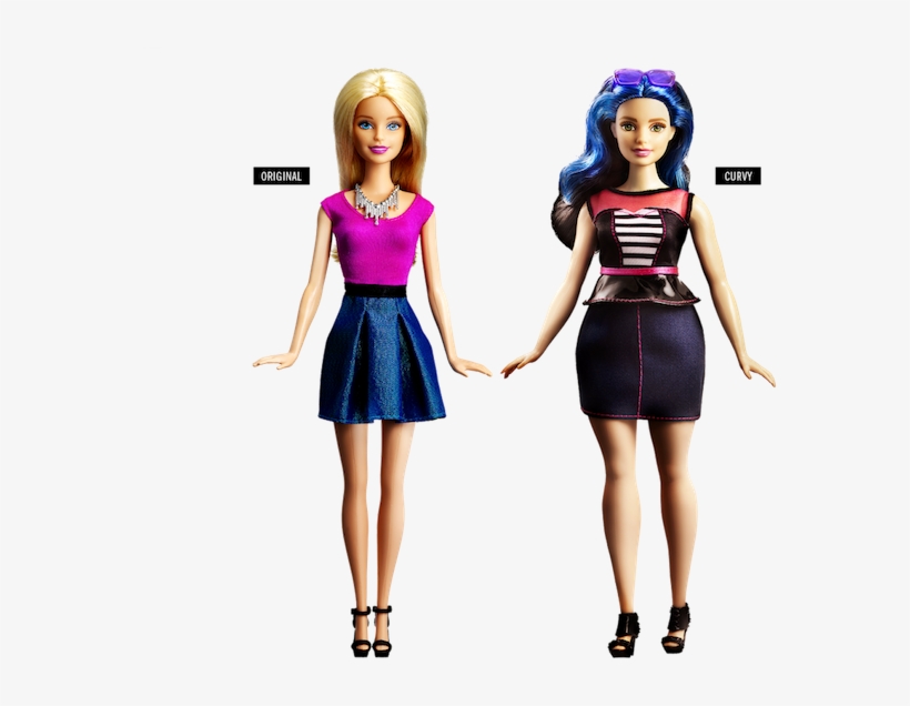 The New, Diverse Range Of Barbies Is Currently Available - Barbie Curvy, transparent png #9393377