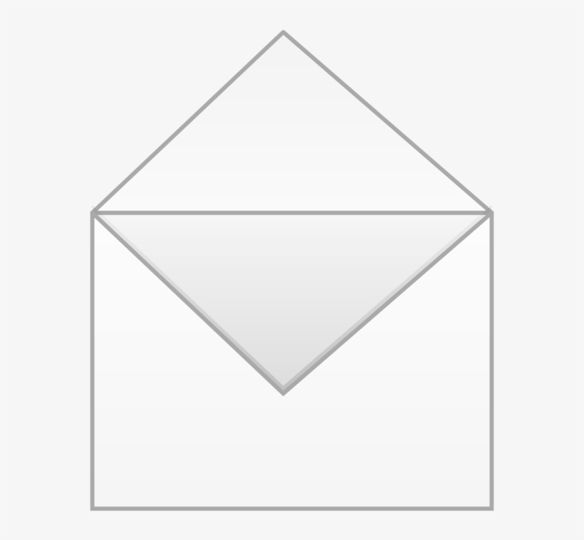 750 X 750 4 - Open Envelope Transparent Background, transparent png #9393463