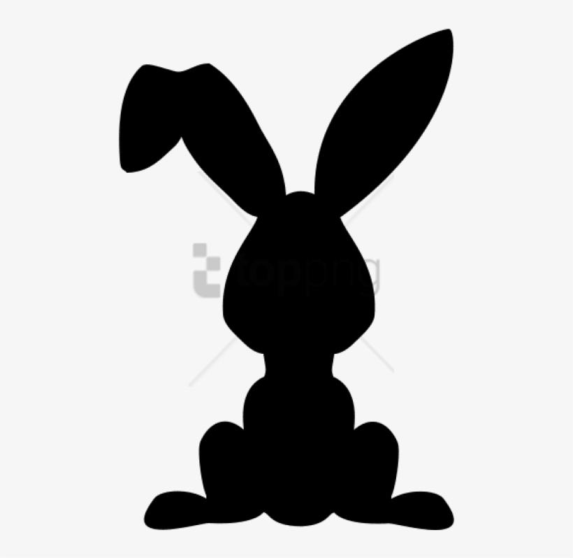Free Png Easter Bunny Ears Silhouette Png Image With - Easter Bunny Silhouette Png, transparent png #9393602